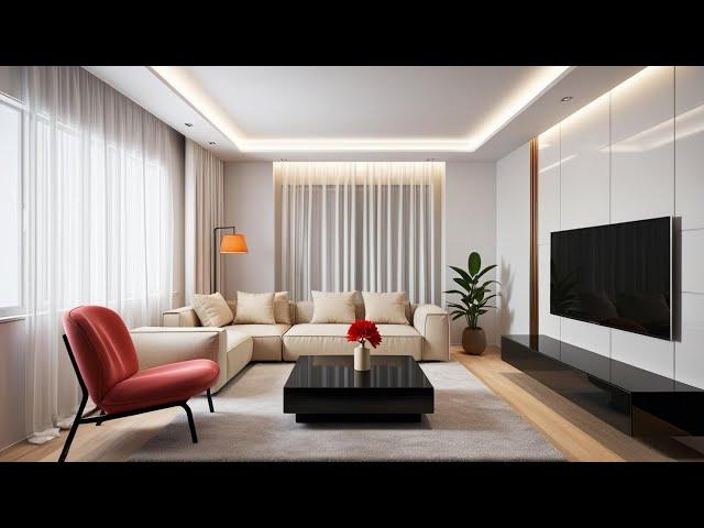 Small Space Minimalist Living Room Ideas With Low Profile Sofas