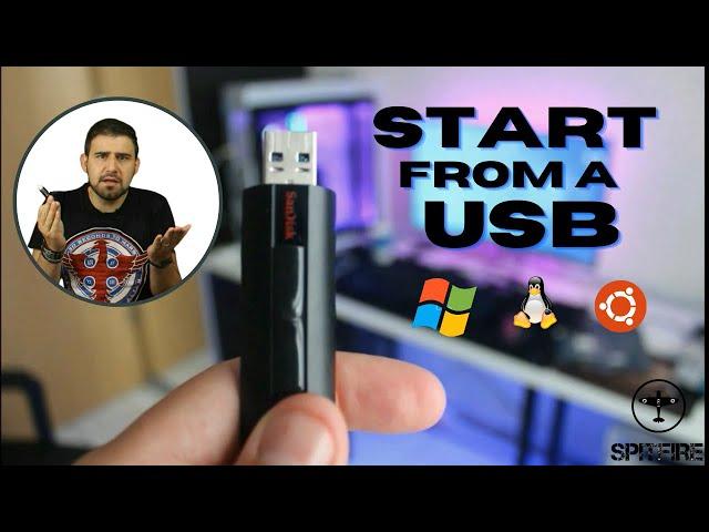 How to start from a USB flash drive