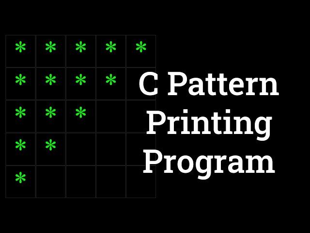 C Pattern Printing Program