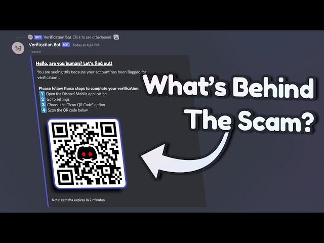 Investigating Discord's Fake Verify QR Code SCAM!