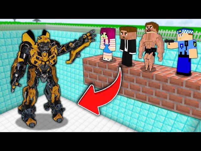 KÖTÜ MAFYA ROBOT ÇUKURUNA DÜŞERSEN ÖLÜRSÜN!  - Minecraft ZENGİN FAKİR HAYATI