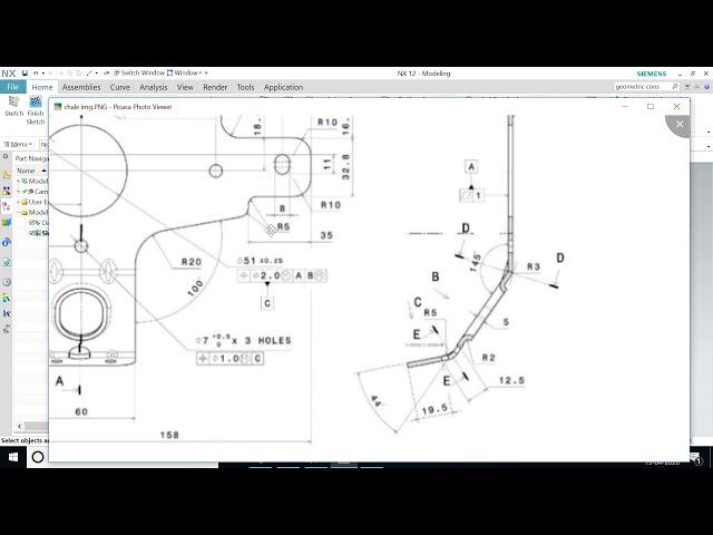 HOW TO MAKE A SOLID MODEL FROM THE SKETCH IN NX CAD  PART 1 (WITH DETAIL INSTRUCTIONS)