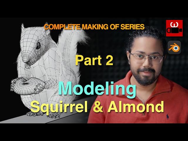 Part 2 - 3D Modeling a realistic Squirrel in Blender | Complete making of series