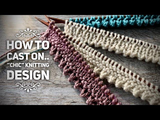 ПРОСТОЙ ШИКАРНЫЙ НАБОР ПЕТЕЛЬ ЗУБЧИКАМИ  / HOW TO CAST ON: «CHIC» KNITTING PATTERN