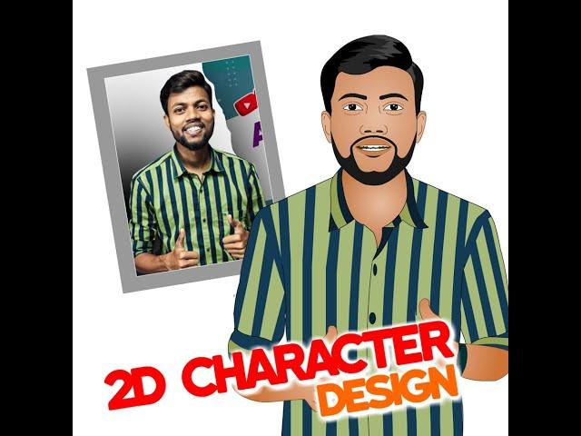 Character Design | Manoj Dey 2D Character | How to Make 2D  Animation | 2D Animation Tutorial