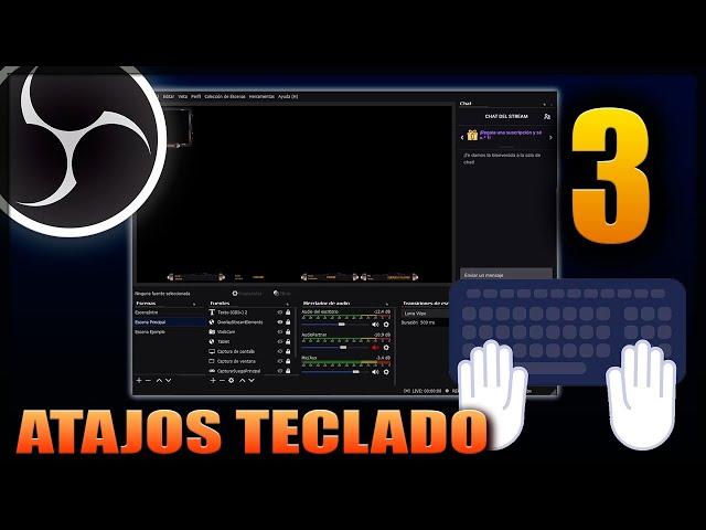 OBS STUDIO | CONFIGURAR ATAJOS DE TECLADO FACILMENTE | CURSO | PARTE 3