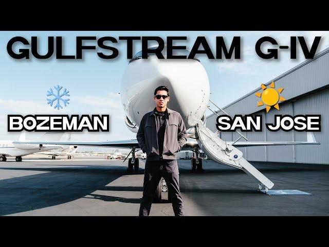 Gulfstream G-IV Flight - Montana to California (SUBZERO TEMPS)