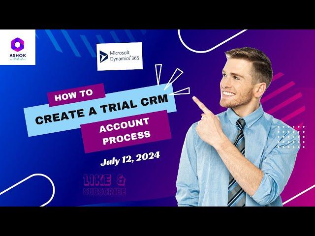 MSCRM Trial Account Creation process July 12 2024 #software #jobsarch #course #trianing #dynamicscrm