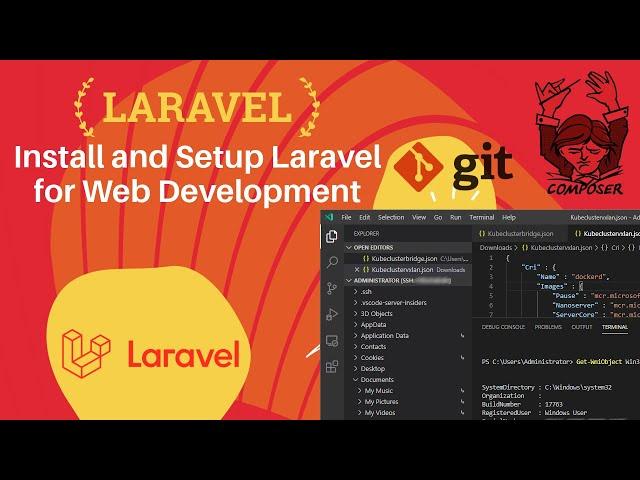 Website Development | Setup Laravel  in VScode | Composer/Git Installation #laravel #phpframework