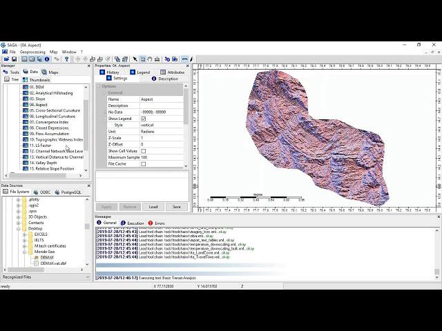 MG: Generation of different Terrain parameters using SAGA GIS