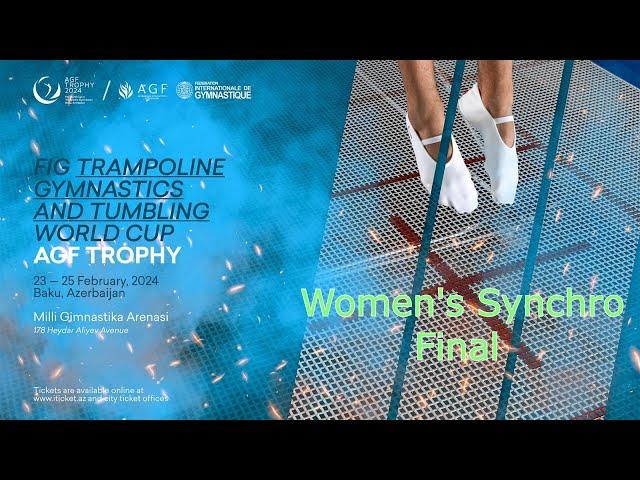 Trampoline World Cup Baku 2024. Women's Syncro Final