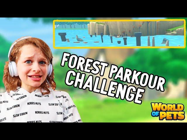 THE BEST TIME FOR THE FOREST PARKOUR OBBY In World Of Pets game