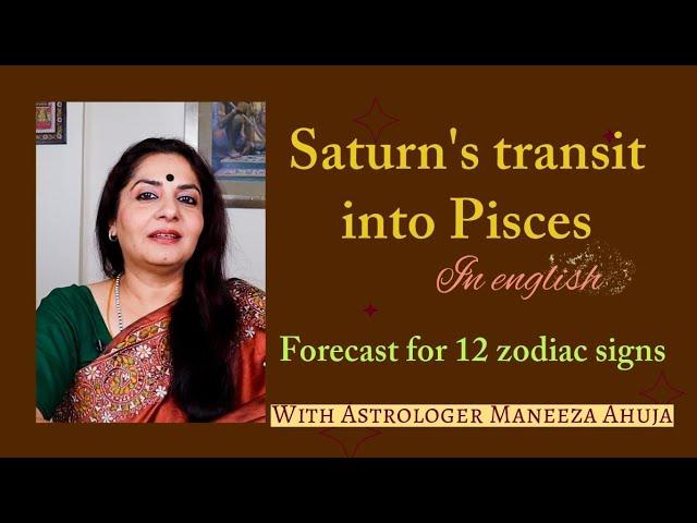 Saturn's Transit into Pisces - in English