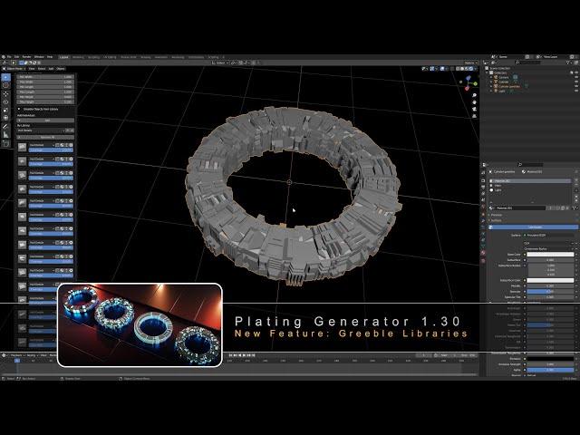 How to add your own Greeble Libraries in the Plating Generator