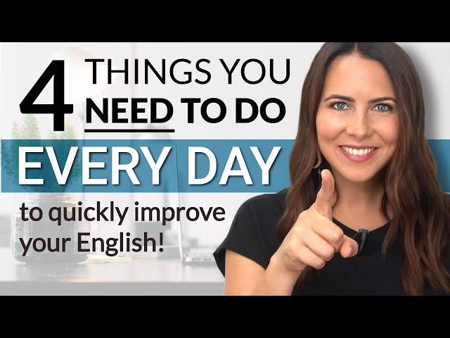 Everyday habits to improve your English