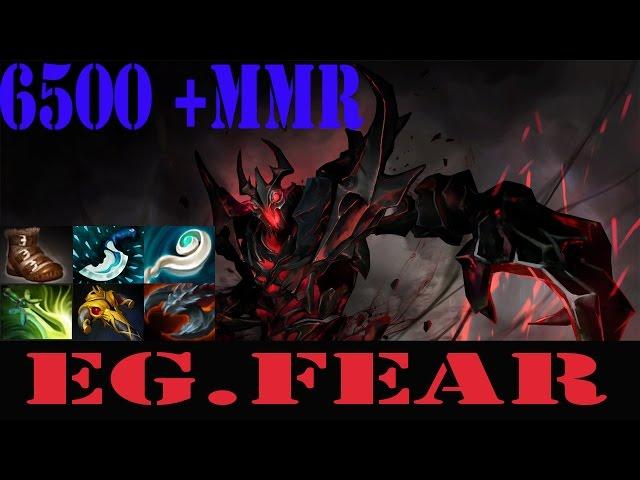 Dota 2 - EG.Fear 6500 MMR Play Shadow Fiend(SF) - Ranked Match