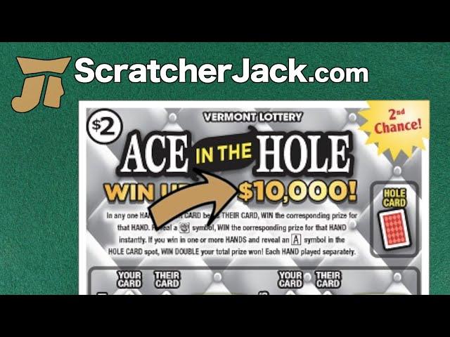 How to Win: Ace in the Hole- $10,000  - VT Lottery Scratch Ticket | ScratcherJack.com