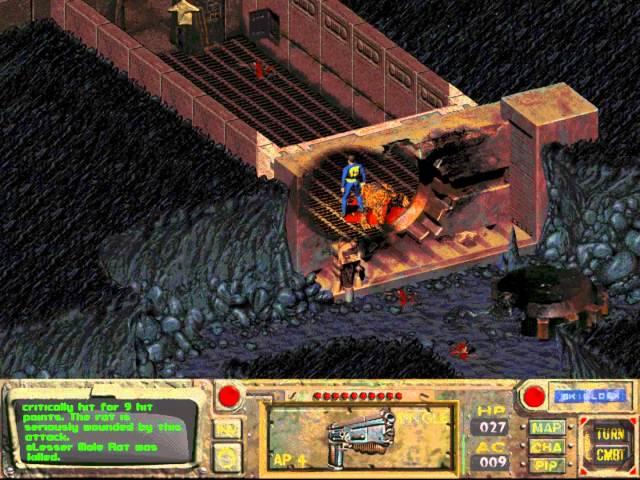 FALLOUT 1 - gameplay part 4 - hardest difficulty - RXQ79