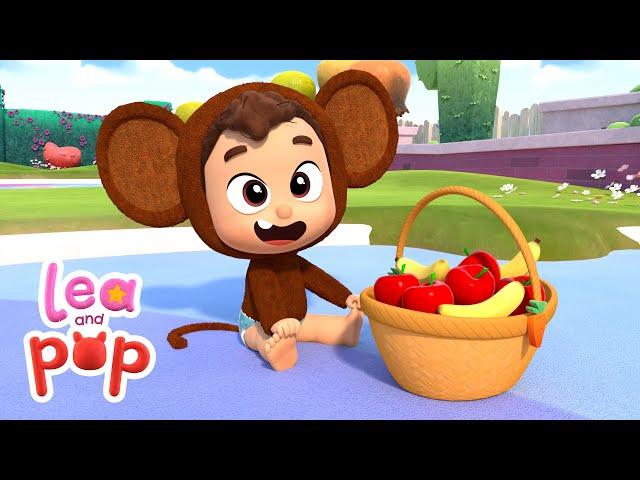 Lea and Pop's Apples and Bananas Song  Baby Songs & Nursery Rhymes with Lea and Pop