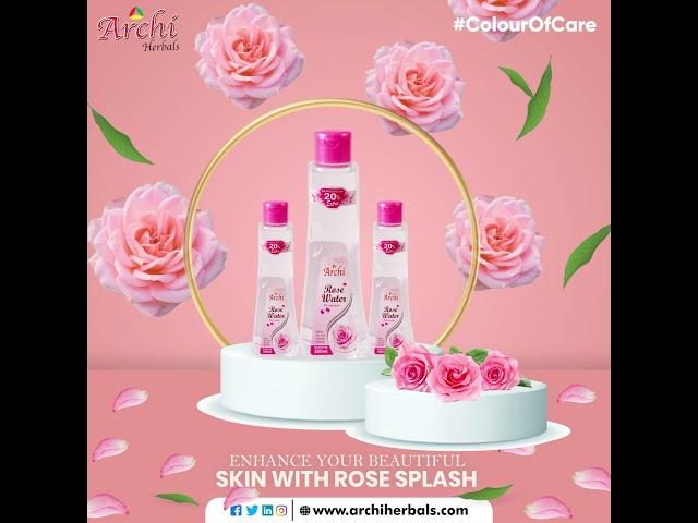 Archi herbals rose waterfor natural and glowing skin