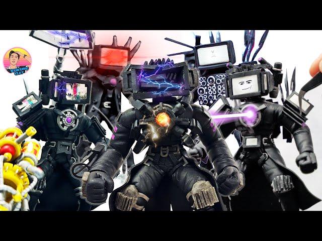 How to Make All Titan Tv Man Figures with polymer clay. [ Skibidi Toilet ]