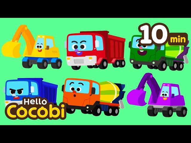 Construction Vehicles Song + More | Compilation | Big Car Songs | Kids Songs | Hello Cocobi