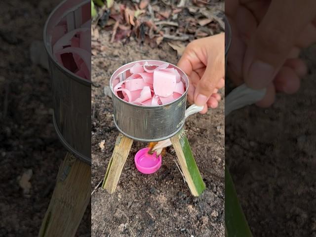 Survival Skills: How to wash hands to save soap in forest #camping #outdoor #bushcraft #lifehacks