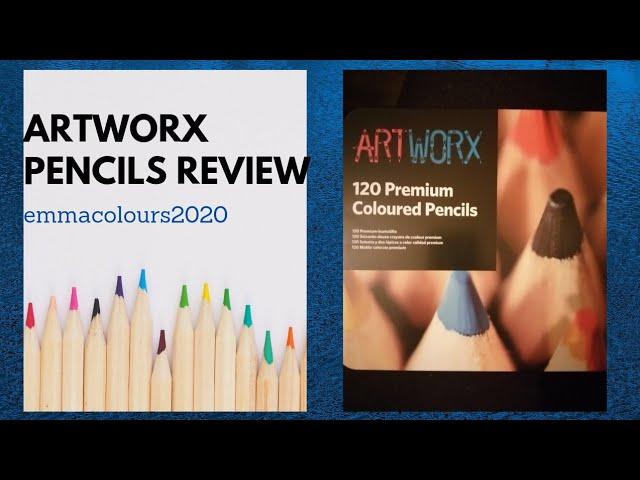 Artworx coloured pencils - unboxing - review -demonstration - 120 budget pencil set - Adult coloring