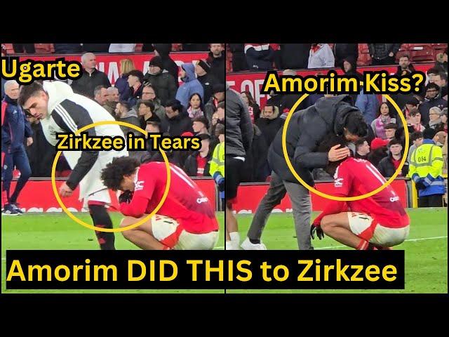 Ruben Amorim DID THIS to Joshua Zirkzee who was CRYING after Penalty miss vs Fulham,Look at THIS