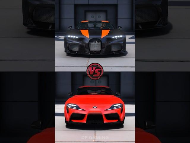 Bugatti Chiron Super Sport vs Toyota Supra final battle! Who will win? 