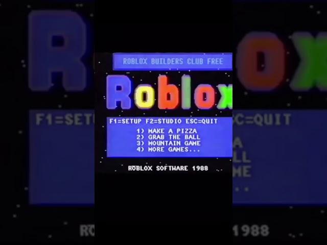 ROBLOX IN 1988 -  #roblox #shorts