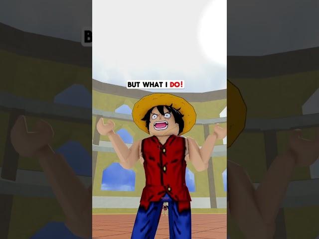 WHAT IF STRAW HATS TRIED TO FIGHT LUFFY… #bloxfruits #roblox #robloxshorts