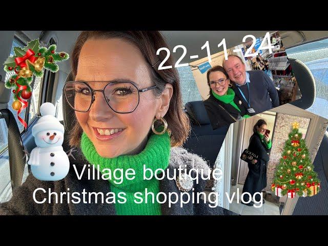 Village boutique Christmas shopping & charity shop singing 22 November 2024 #vlog #socialanxiety