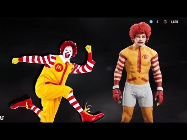 how to create Ronald McDonald in UFC 4