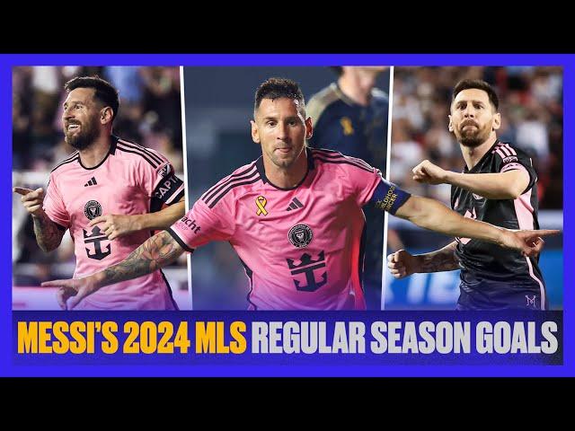 Every Goal Lionel Messi Scored in the 2024 MLS Regular Season 