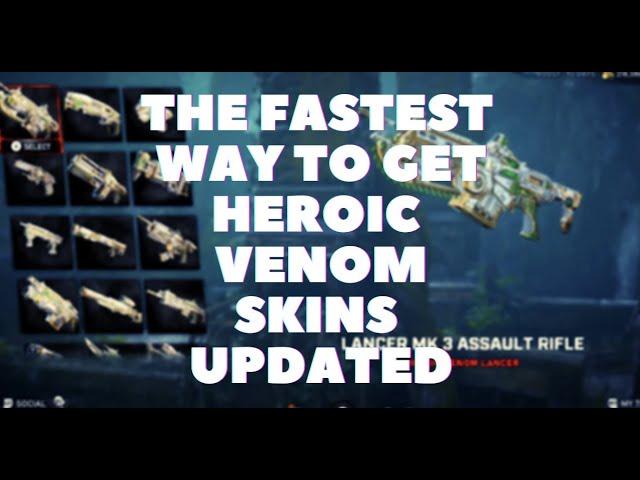 UPDATED BEST WAY TO UNLOCK ALL HEROIC VENOM SKINS (FASTEST METHOD) -Gears 5