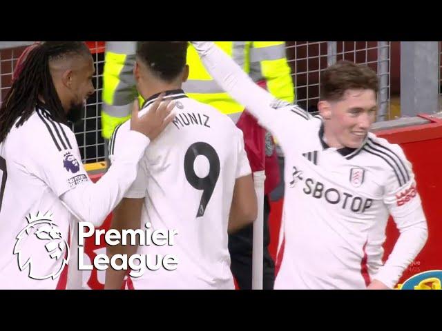 Antonee Robinson finds Rodrigo Muniz to give Fulham lead v. Liverpool | Premier League | NBC Sports