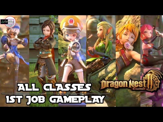 Gameplay All Classes Dragon Nest 2 Evolution [All 1st Job Gameplay] - (Android Mobile)