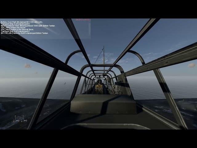Bf-110 skip bombing