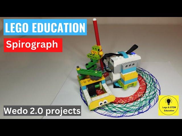 Amazing Spirograph (Drawing Machine) | build instructions | Lego Wedo 2 projects | STEM education