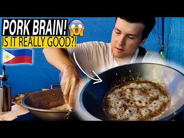 Eating PORK BRAIN?! | Trying out Tuslob Buwa! | 8flix & Chill, Cebu City, Philippines 