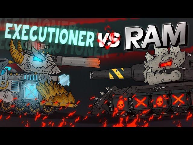 Gladiator battles : Executioner versus Ram - Cartoons about tanks