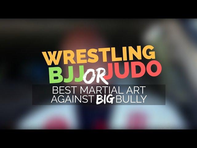 Best Martial Art Against Big Bully: BJJ, Wrestling or Judo | StrengthDojo