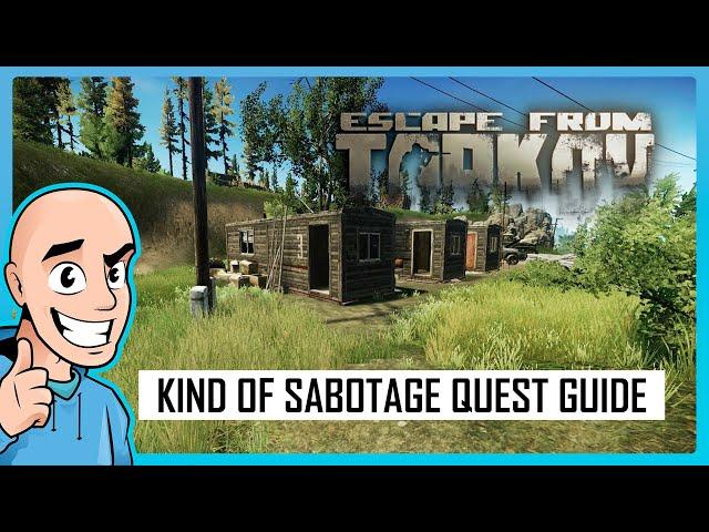 Escape from Tarkov PVE: Kind Of Sabotage Quest Guide Woods Map | Teaching My Son #25 | Full Raid