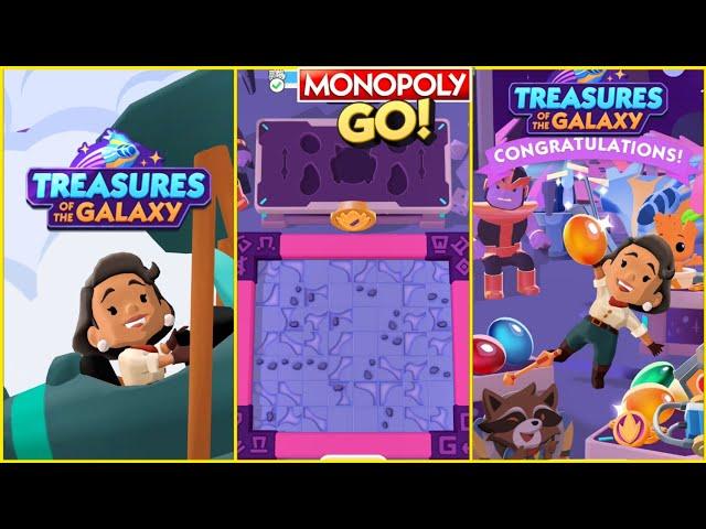 Level 1- 25 Full Complete  - Treasures Of The Galaxy Monopoly Go New Dig Mini Game #monopolygo