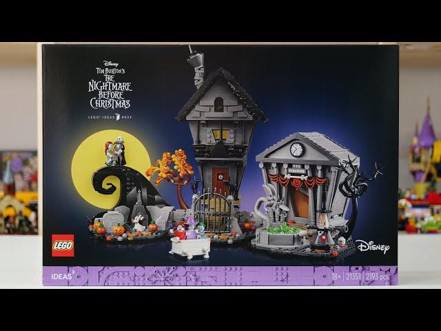 LEGO Ideas 21351 Disney Tim Burton's The Nightmare Before Christmas - LEGO Speed Build Review