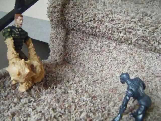 Spider-man vs Sandman (stop motion)