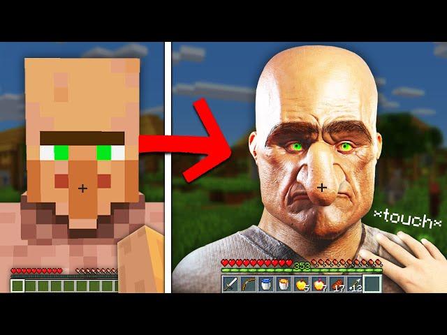 Minecraft, But Everything I touch turns Realistic...