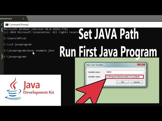 How to set path in Java Jdk and run first java program in Hindi - Java Tutorials