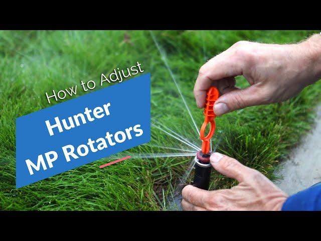 Hunter MP Rotator Nozzles Adjustments